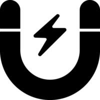 Magnet Solid Style Icon vector