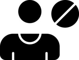 Black Style Block Contact Icon vector