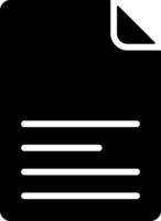 Black Document Graphic Icon Design vector