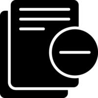 Black Remove Document Graphic Icon Design vector