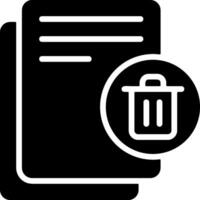 Delete Document Graphic Icon vector