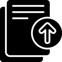 Upload Document Graphic Icon vector