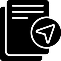Black Share Document Graphic Icon Design vector