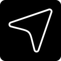 Navigate Solid Style Icon vector