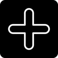 Black Add Graphic Icon vector