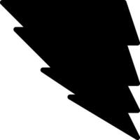 Black Style Flash Icon vector