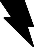 Black Style Flash Graphic Icon vector