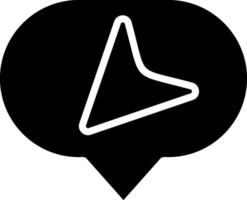 Incoming Message Solid Style Icon vector