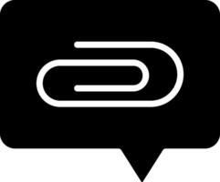 Attachment Solid Style Icon vector