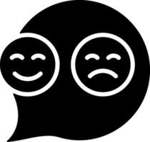 Emoji Picker Solid Style Icon vector