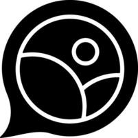 Image Gallery Solid Style Icon vector