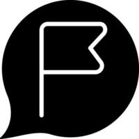 Chat Report Solid Style Icon vector