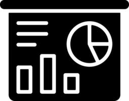 Data Analytics Solid Style Icon vector