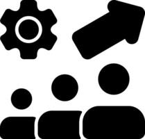 Employee Development Solid Style Icon vector