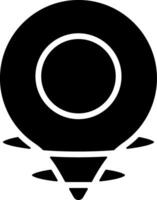GPS Solid Style Icon vector