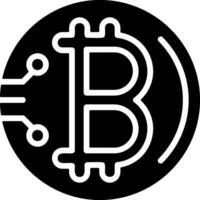 Cryptocurrency Solid Style Icon vector