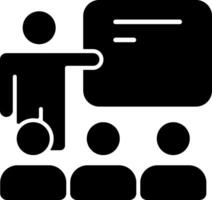 Training Session Solid Style Icon vector