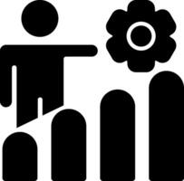 Workplace Motivation Solid Style Icon vector