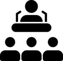 Public Speaking Solid Style Icon vector