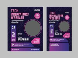 Online Workshop Social Media Template, Webinar Promotion Design, Minimal Modern Post for Digital Marketing vector