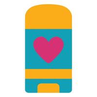 Deodorant Heart 90s nostalgic illustration, nostalgic 1990s colorful clipart, 90s nostalgic design sublimation vector