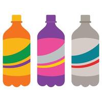 Soda Bottles 90s nostalgic illustration, nostalgic 1990s colorful clipart, 90s nostalgic design sublimation vector