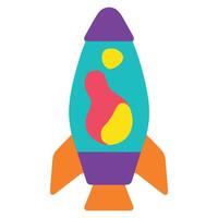 rocket Spaceship 90s nostalgic illustration, nostalgic 1990s colorful clipart, 90s nostalgic design sublimation vector