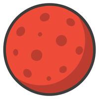 Space Red Mars Planet clipart, Outer Space illustration, Colorful Space design sublimation vector
