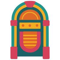Groovy Jukebox illustration, colorful groovy clipart, groovy design sublimation, retro groovy isolated vector