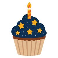 Space Comet Galaxy Cupcake clipart, Outer Space illustration, Colorful Space design sublimation vector