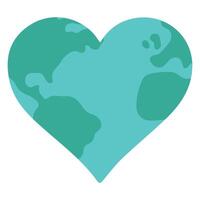 Groovy Heart Earth illustration, colorful groovy clipart, groovy design sublimation, retro groovy isolated vector