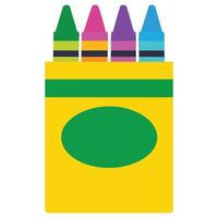 Crayon Box 90s nostalgic illustration, nostalgic 1990s colorful clipart, 90s nostalgic design sublimation vector