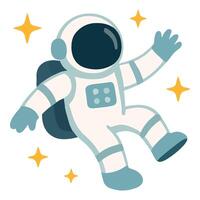 Space Gravity Astronaut clipart, Outer Space illustration, Colorful Space design sublimation vector