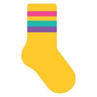 Sock 90s nostalgic illustration, nostalgic 1990s colorful clipart, 90s nostalgic design sublimation vector