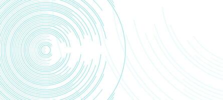 Futuristic Circular Digital Lines Background. Blue circular lines abstract futuristic technology banner. vector