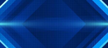 Futuristic blue technology background with grid lines and glowing light, perfect for UI design, tech interfaces, and digital presentations. vector