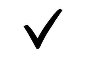 Simple Black Checkmark Against a Dark Background, Signifies Completion and Confirmation of a Task or Approval png