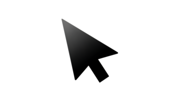 Gray Arrow Cursor Pointing with Transparent Backdrop Design png