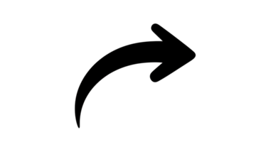 Curving Arrow Points Right for Modern Navigation Icon on Transparent Canvas png