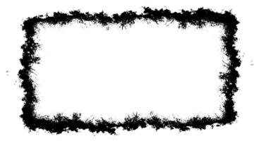 Elegant Frame with Frost Patterns on Transparent Background png