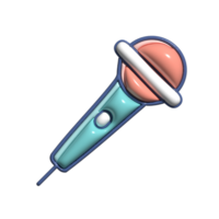 3D Cartoon Karaoke Party Singing Icons png