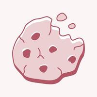 Delicious Cookie Temptation, A delightful cookie, its rich texture inviting a sweet indulgence. A perfect visual treat. vector