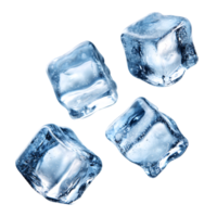Isolated Ice Cubes on Transparent Background A Refreshing Addition To Any Design png