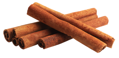 Aromatic Spice Cinnamon Sticks with an Elegant Design on Transparent Background png