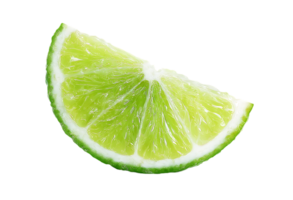 Fresh Slice of Lime Fruit Transparent Background Isolated Picture Image png