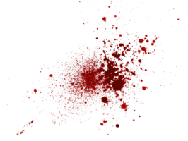 Isolated Transparent Blood Splatter Background with Drips and Red Color Effect png