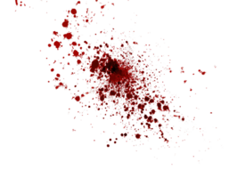 Abstract Red Ink Splatter Stain Illustration On Transparent Background For Web Design png