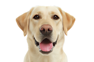 Isolated Labrador Retriever Head Portrait With Transparent Background Perfect For Graphic Projects png