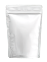Stand Up Pouch Mockup With Zipper Empty Blank Bag Isolated On Transparent Background png