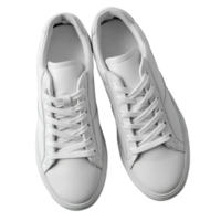 Clean White Sneakers Isolated on a Transparent Background Perfect for E commerce Usage png